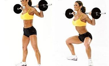 Barbell Squats fir Gewiichtsverloscht